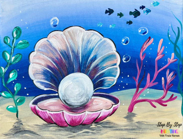 Seashell Pearl Acrylic Painting Tutorial Tracie Kiernan Step By Step Painting Seashell Pearl Acrylic Painting Tutorial Tracie Kiernan Step By Step Painting