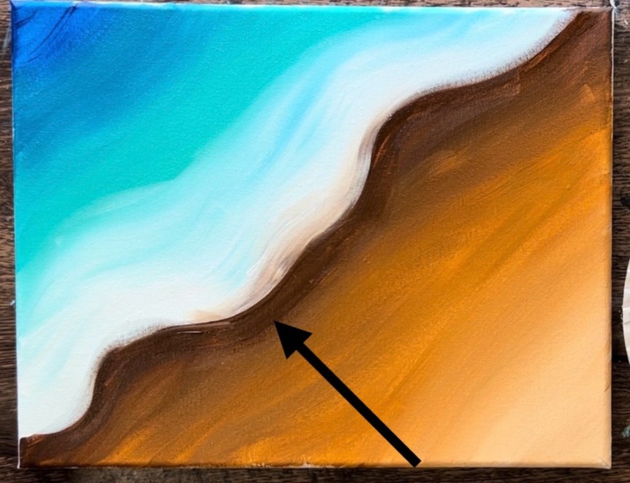 Sponge Paitning Shell Shoreline Seashells - Acrylic Painting Tutorial - Tracie Kiernan - Step ...