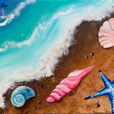Shoreline Seashells – Acrylic Painting Tutorial