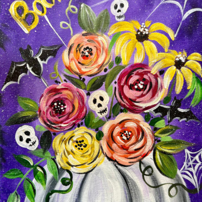 How To Paint A “Haunted Bouquet” – Acrylic Painting Tutorial