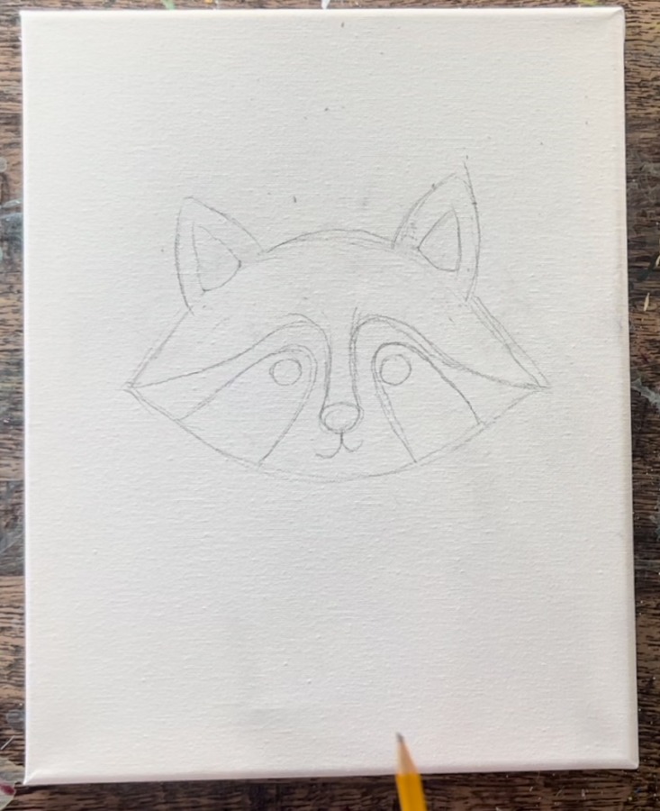 Cozy Fall Raccoon - Acrylic Painting Tutorial - Tracie Kiernan - Step ...