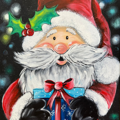 How To Paint “Jolly Santa” – Acrylic Painting Tutorial