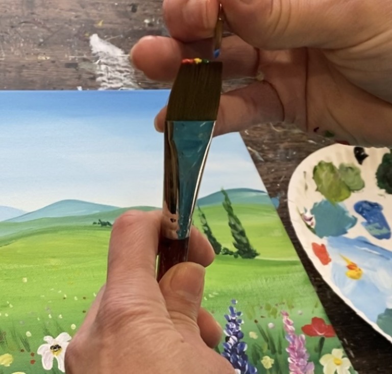 Rainbow Wildflowers - Acrylic Painting Tutorial - Tracie Kiernan - Step ...