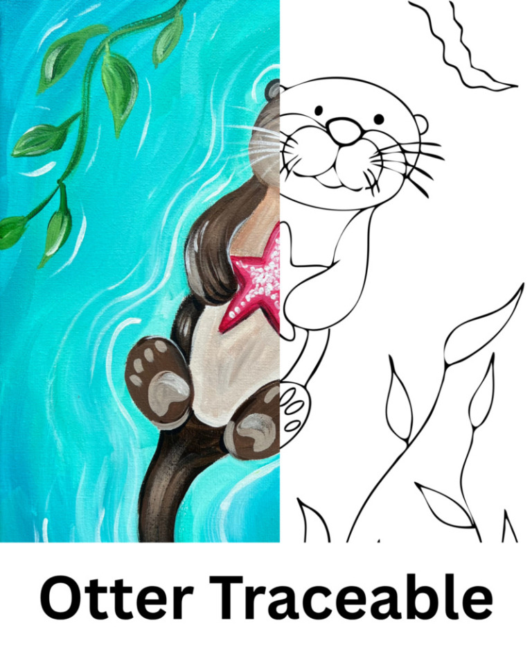 How To Paint "Otter Bliss" - Sea Otter Acrylic Painting Tutorial ...