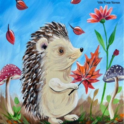 Woodland Wanderer – Hedgehog Acrylic Painting Tutorial