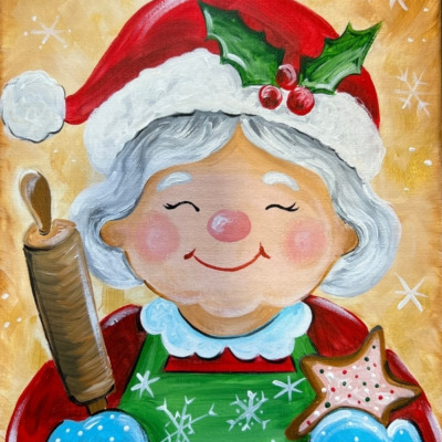 Holly Jolly Mrs. Claus – Painting Tutorial + Free Template