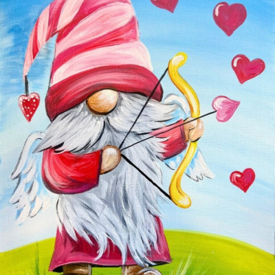 Cupid Gnome – Acrylic Painting Tutorial