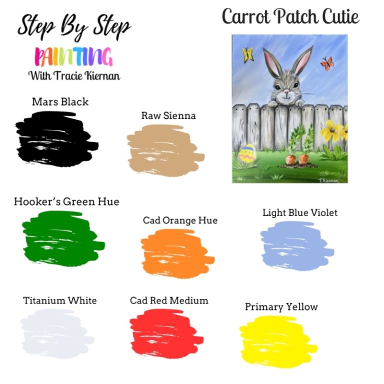 Carrot Patch Cutie - Acrylic Painting Tutorial - Tracie Kiernan - Step ...