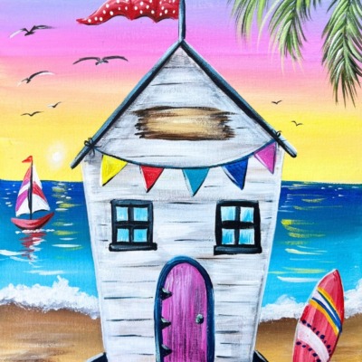 The Surf Shack – Acrylic Painting Tutorial