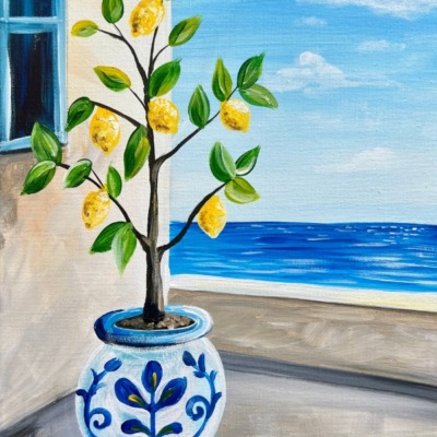 Mediterranean Citrus – Acrylic Painting Tutorial