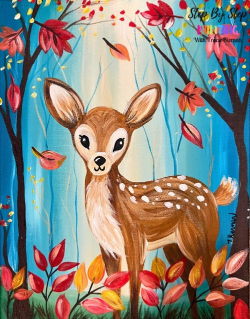 Enchanted Woodland Fawn - Acrylic Tutorial